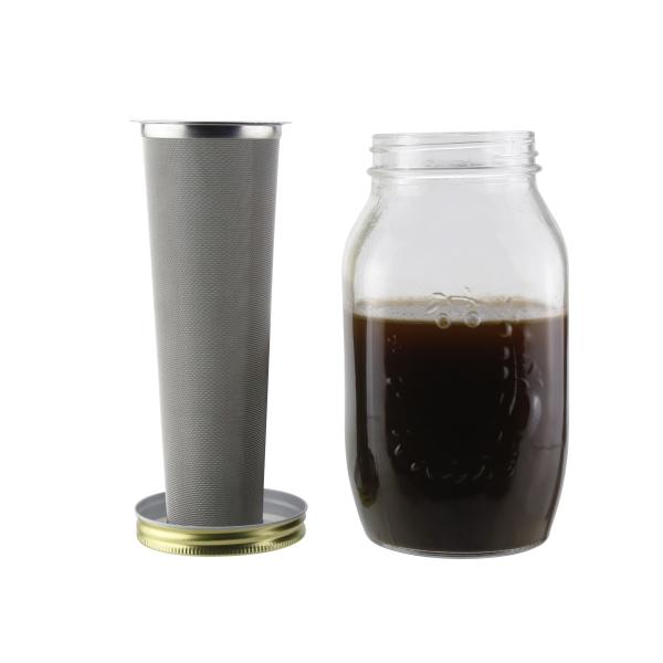 21cm Height Permanent Cone Coffee Filter Steel , Reusable Mesh Coffee Filters