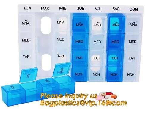 Pill Box for Pharamcy Promotion free pill box fancy weekly pill box,tablet drug color Monthly planner Compounding Medica