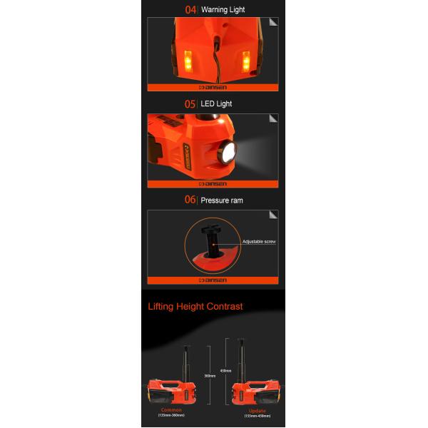 3 Ton Lifting 45cm 4 In1 Electric Hydraulic Jack Kit Multi - Function Maintenance Tools