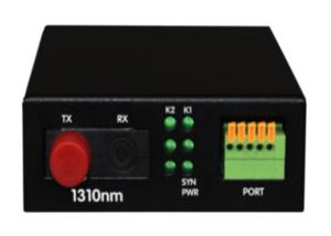 China RS232 Fiber Modem Video To Fiber Optic Converter Single Mode 1310nm on sale