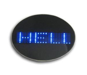 Wholesale Mini Scrolling oval flashing led name badge from china suppliers