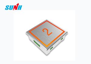 Wholesale Common Elevator Floor Buttons 4 Lines Connection With DC24V / DC12V Orange Light from china suppliers