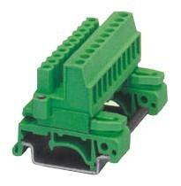 Wholesale Din Rail Pluggable Terminal Block with Pin Spacing 5.08mm header arrage:24-12 AWG from china suppliers