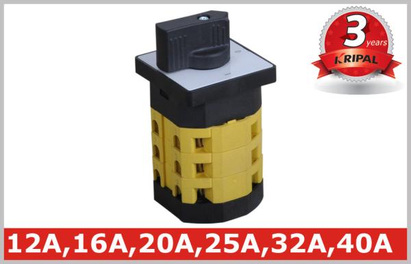 Quality GG Type Round 40A Rotary Transfer Switch for ON OFF Main Power for sale