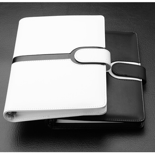 Elegant Luxurious Leather Notebook Binder , Loose Leaf Spiral Notebook Size 175 * 250mm