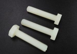 China M5 Hex Head Plastic Screws Bolt PA 66 Grade White Nylon Fastener on sale