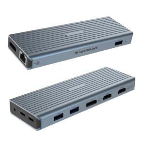 China USB 3.1 Type C to 9 Ports USB3.0 Hub with Gigabit Ethernet RJ45 Lan Port Adapter Gray on sale