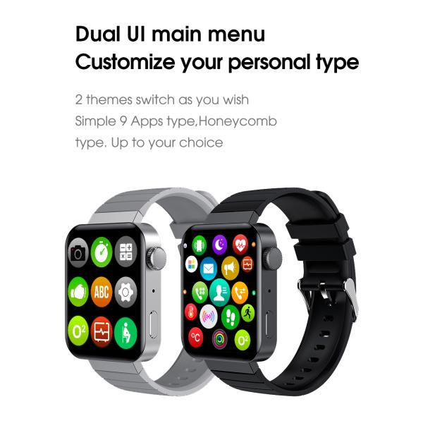 ECG IP68 Mens Waterproof Smart Watch , MTK2502D Smart Bracelet Ble 4.0