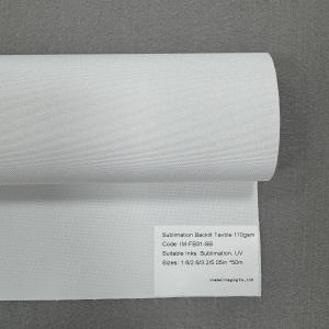 China Advertising Sublimation UV Inkjet Printing 170gsm Backlit Fabric Textile For Light Box on sale