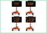 Solar LED Mobile Trailer Variable Message Signs Amber Color P15 Outdoor use