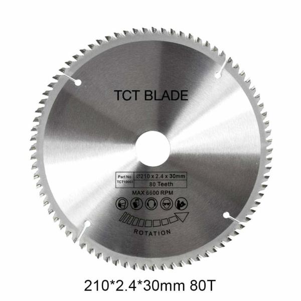 Quality 6600RPM	TCT Circular Saw Blade 80T , Multi Functions Rotation Cutting Tools for sale