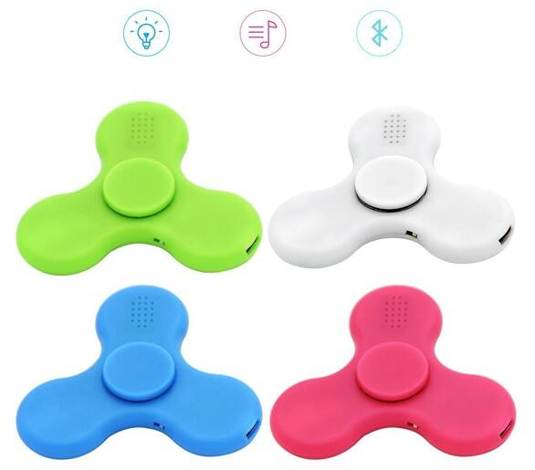 2017 new hot bluetooth speaker high speed BT 4.0 bluetooth finger spinner fidget spinner for travel people 1113