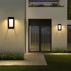 Wholesale Outdoor Solar Powered Wall Light Warm White 3000K Aluminum Alloy Base from china suppliers