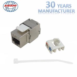 China Cat5e CAT6 CAT6A CAT7 RJ45 Toolless Shielded STP Keystone Jack on sale