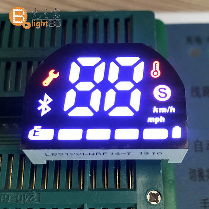Common Cathode 15mA 70mcd 7 Segment Display Module For Electric Scooter