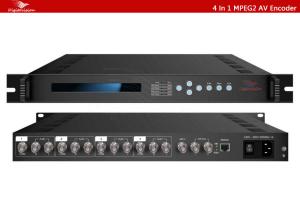 Low cost 4 in 1 Cable tv digital headend AV/hd mi mpeg2 hd encoder