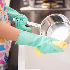 China Industrial anti-static gloves pu carbon fiber is suitable for clean room clean room antistatic stripe gloves on sale