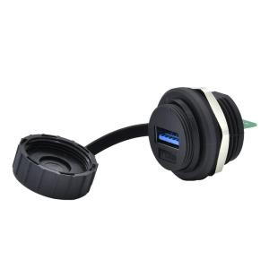 China Type C Male 8pin Waterproof USB Connector Panel Mount 3.0 Micro USB B Connector PCB on sale
