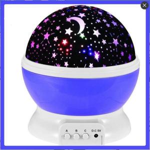 China 13x13x14cm Starry LED Projector Night Light With 360 Rotation on sale
