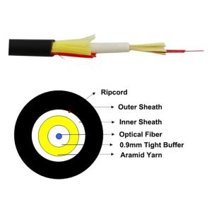 Wholesale FTTH Round Pulling Adss Fiber Optic Cable 4.6mm 5.0mm 6.0mm GJYFJH from china suppliers