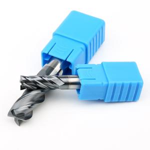 China HRC45 4 Flute Carbide Flat Milling Cutter Wear Resistant 4F Square End Mill on sale