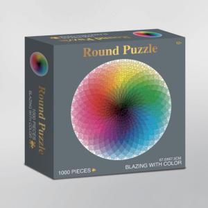 Wholesale Customized 1000pcs Round Rainbow Puzzle Inspirational Jigsaw Puzzles from china suppliers