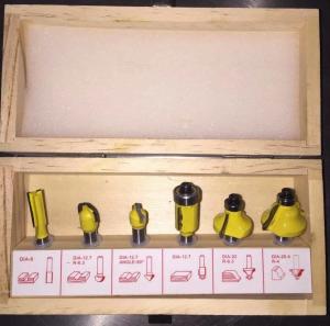 Wholesale Factory price 6pcs router bit set specially for wood processing from china suppliers