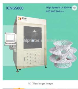 China Stereolithigraphy Apparatus Industrial Resin 3D Printer 0.01mm Printing Accuracy on sale