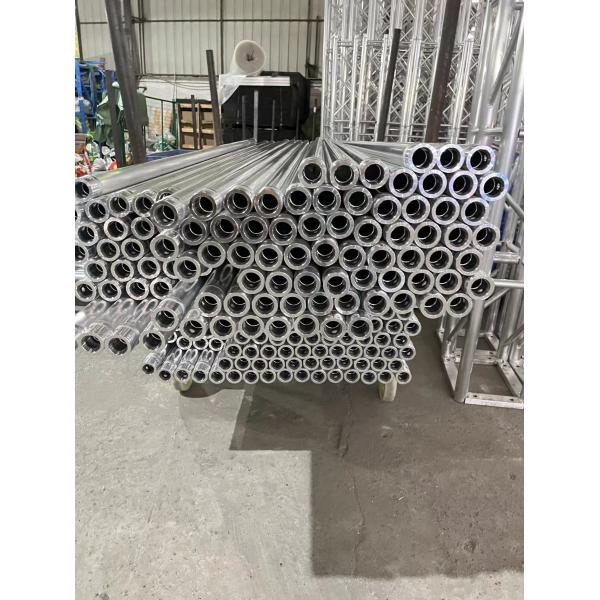 Silver Aluminum Roof Truss System , Square Portable Stage Truss