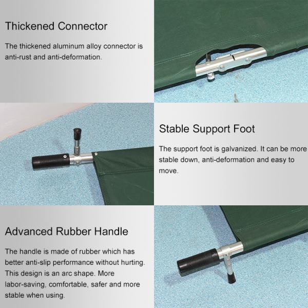 High Strength 214cm 4 Folding Collapsible Ambulance Stretcher For Ambulance Car