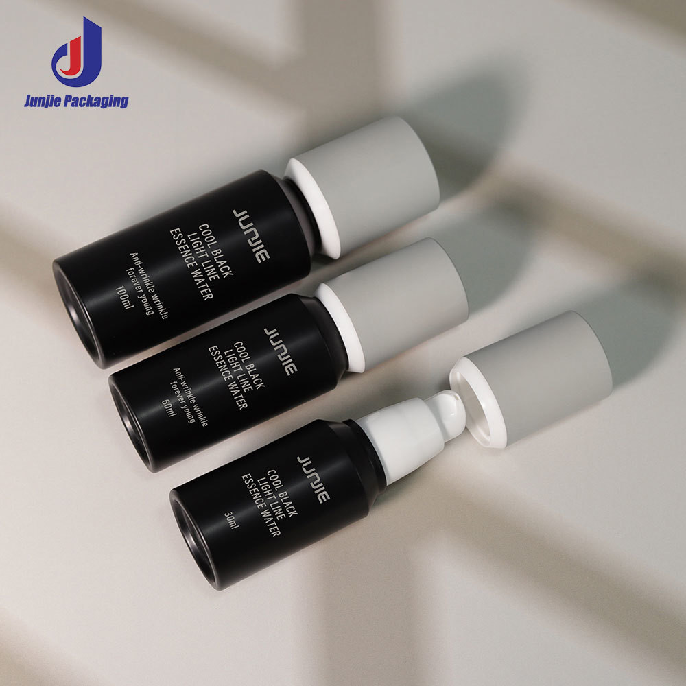 100ml 120ml Bayonet Bottle Black Plastic Essential Oil Bottles With Screw Cap