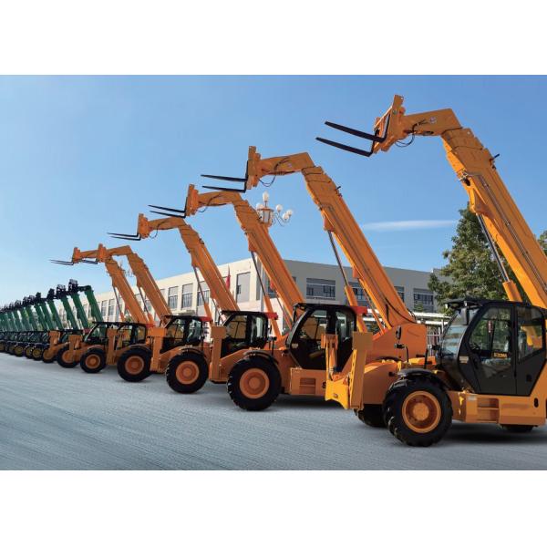 7Ton Articulating Telescopic Handler Forklift with Rotator and Diesel Power Source