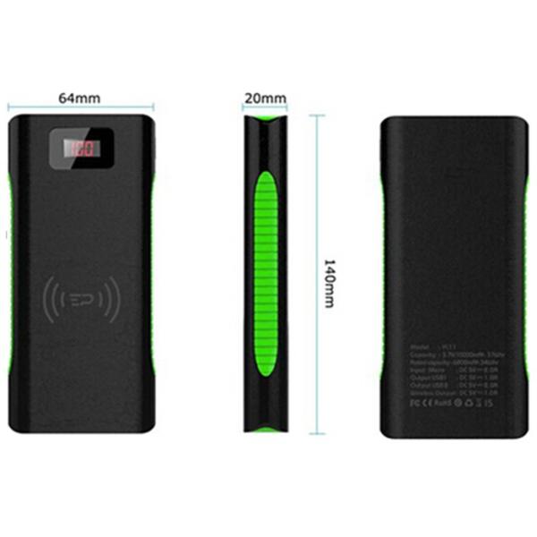 Smartphone Wireless Charging Power Bank 10000 mAh with Digital Display