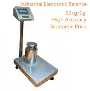 Wholesale 60Kg/1g Industry alloy steel Platform Scale With Sticker Printer and Big LED display 220VAC from china suppliers