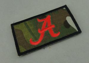 China Customized Police Rubber PVC Patch with Raised Logo / Magic Tape on sale