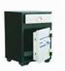 China 700Lsmall Bank Cash Deposit Fire Resistant fireproof Safe box with 1 Combination Lock + 1 Key + 1 Drawer on sale