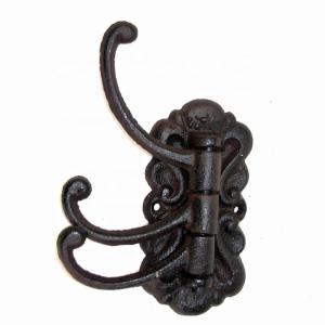 Wholesale Vintage Black Iron Hooks Cast Iron Crafts For Entryway from china suppliers