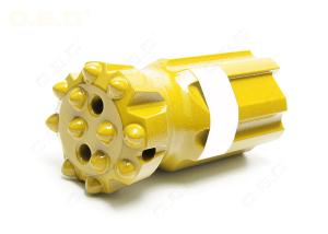 China T38 Thread Button Bit , 64 MM T38 RG Hard Rock Drill Bits In Gold Yellow Color on sale