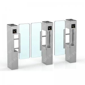 China Store DC Brushless Swing Turnstiles Doors 3 Arms Finger Print Reader Wing Barriers Equipment on sale