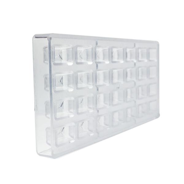 PS DIY Square Shape Chocolate Mould 3D Polycarbonate Customized