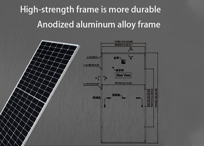 High Power Plate Interconnection Mono Silicon High Efficiency Pv Panels