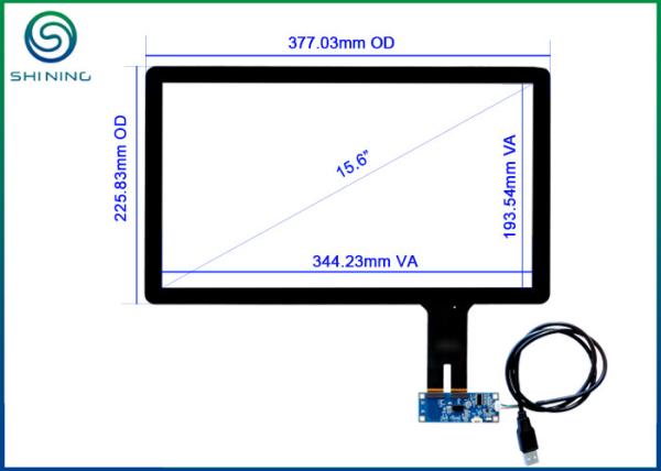 Quality 15.6 Inch Projected Capacitive Touch Panel For Panel PCs , Kiosks , POS Terminals for sale