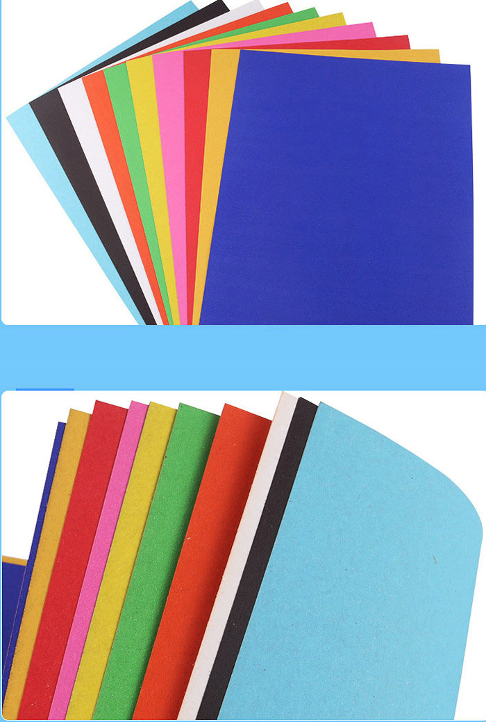  A3 A4 Sheet Bristol Paper Vert / Rose / Jaune Colorful Paper Board 180G 220G