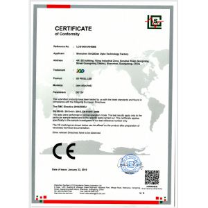 Shenzhen Xinqidian Photo-Electric Co.,Ltd. Certifications