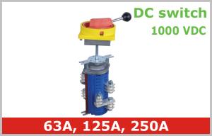 High Speed Load Break 3 Position Rotary Selector Switch 125A