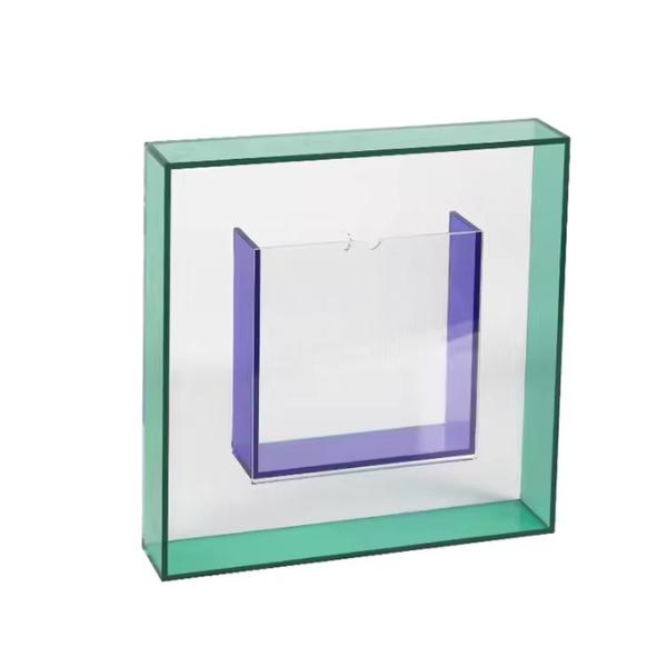 Multifunctional Wall Mounted Acrylic Photo Frame Acrylic Frame Shadow Box 30x30cm