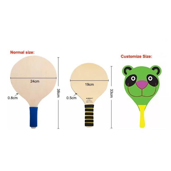 Multilayer Board Wood Beach Racket Sport Plywood Wood Pickleball Paddles
