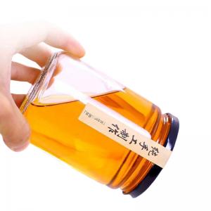 China Safe Transparent Glass Honey Jar Corrosion Resistant For Wedding Favors on sale