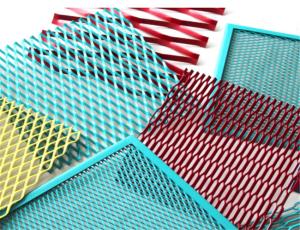 China 2mm thick Heavy hole type Restaurant Decoration Expanded Metal Wire Mesh on sale