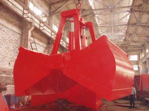 Wholesale 10 Cube Meter Electric Hydraulic Clamshell Grab Bucket For Bulk Materials Unloading from china suppliers